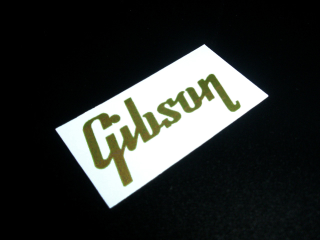 SCHD-142G◆GIBSON typeface-GIBSON ロゴgold デカール