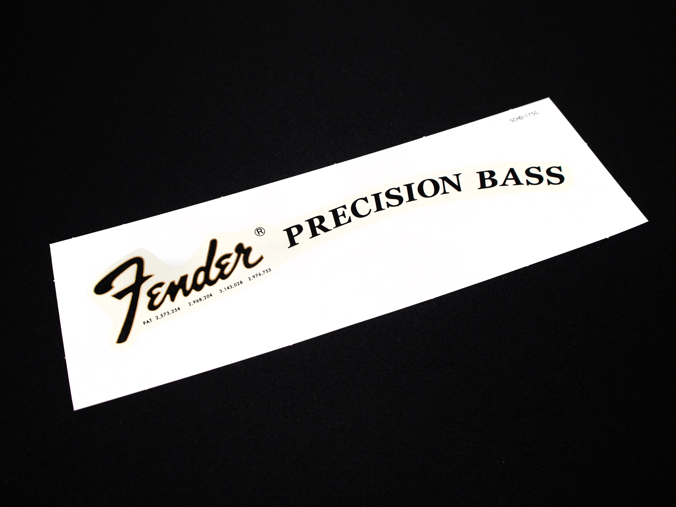 SCHD-175G◆PRECISION BASS 1968 4PAT modern Logo decal 