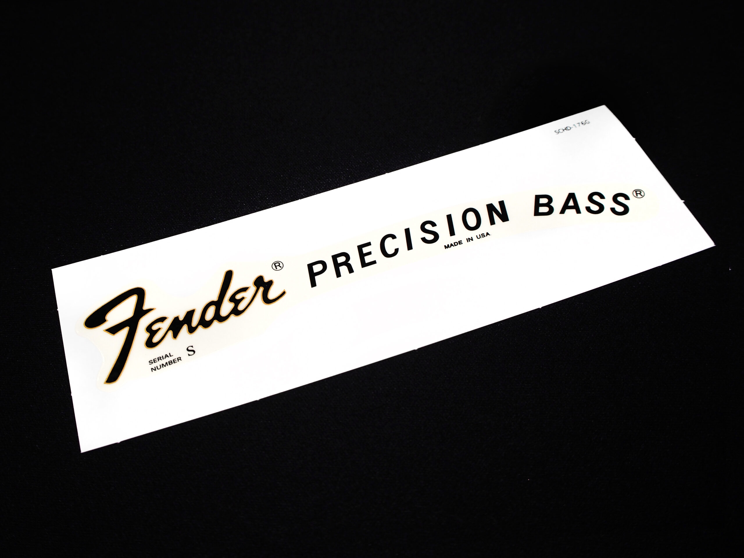 SCHD-176G◆PRECISION BASS 1976 Ssirial modern Logo decal 