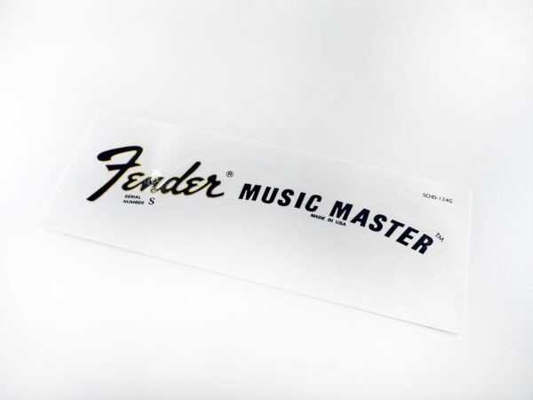 SCHD-124G FENDER MUSICMASTER フェンダーミュージックマスター 1977 Ssirial ロゴデカール