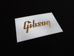 SCHD-142G GIBSON typeface-GIBSON gold decal