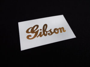 SCHD-144G GIBSON typeface-THICK gold decal