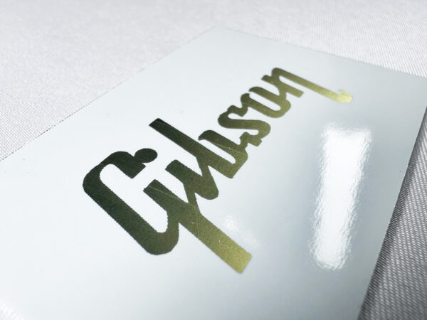 SCHD-142G GIBSON typeface-GIBSON ギブソン ロゴgold デカール