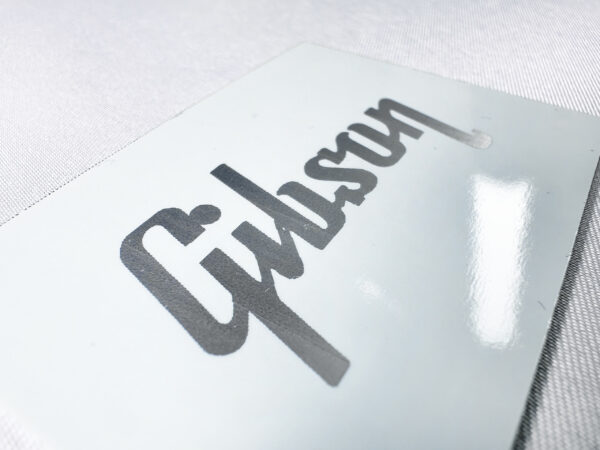 SCHD-143S GIBSON typeface-GIBSON ギブソン ロゴsilver デカール